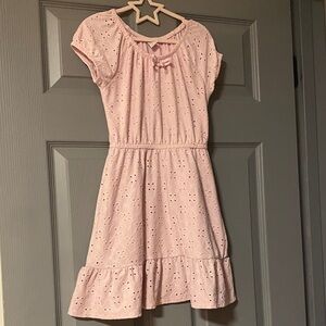 Pink Eyelet Sweet Butterfly 6/7 Kids Dress